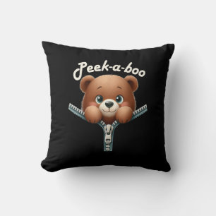 Grappig - Peekabo - Beer Kussen