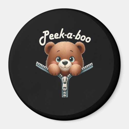 Grappig - Peekabo - Beer Magneet (Voorkant)