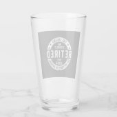 Grappig pensioen 2024 glas (Achterkant)