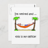 Grappig pensioen humor briefkaart (Voorkant / Achterkant)