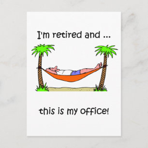 Grappig pensioen humor briefkaart