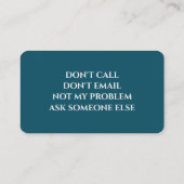 Grappig pensioen met pensioen visitekaartje (Achterkant)