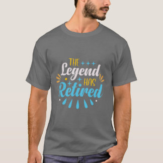 Grappig pensioen ontwerp t-shirt