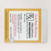 Grappig Pensioen Recept RX Legpuzzel (Horizontaal)