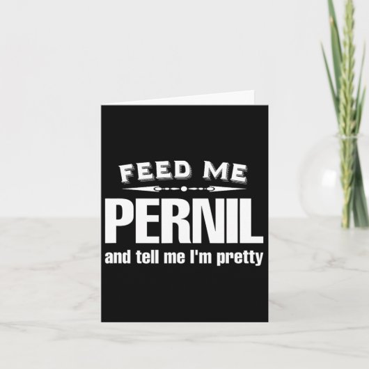 Grappig Pernil Lover Meat Kaart (Voorkant)