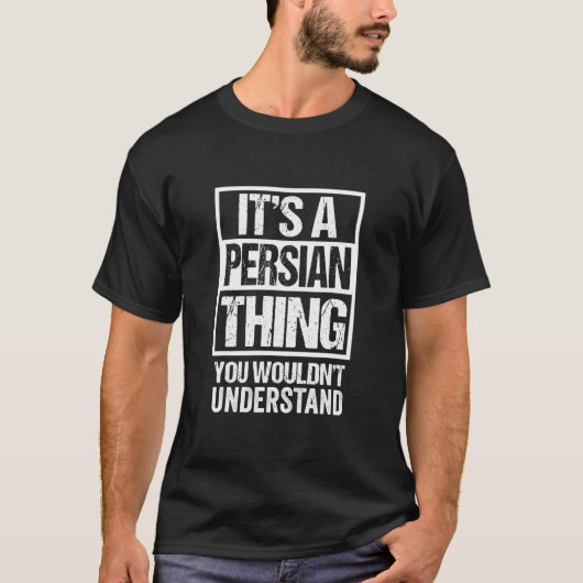 Grappig Perzische mama papa citeert dat het een Pe T-shirt (Voorkant)