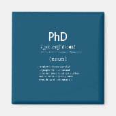 grappig phd-definitievenster magneet (Voorkant)
