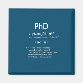 grappig phd-definitievenster magneet