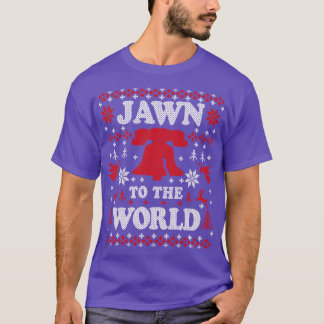 Grappig Philadelphia Lelijke Kerstmis Jawn aan de T-shirt