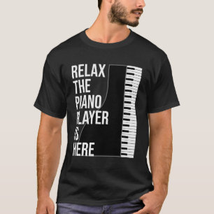 Grappig Pianist Gift onthul de piano speler is hie T-shirt