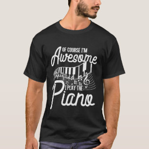 Grappig Piano Keyboard Klassieke Muziek Pianist Gi T-shirt