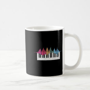 Grappig piano-ontwerp voor mannen vrouwen kinderen koffiemok