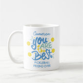 Grappig pickleball cadeau, beste ooit, aangepaste  koffiemok (Links)