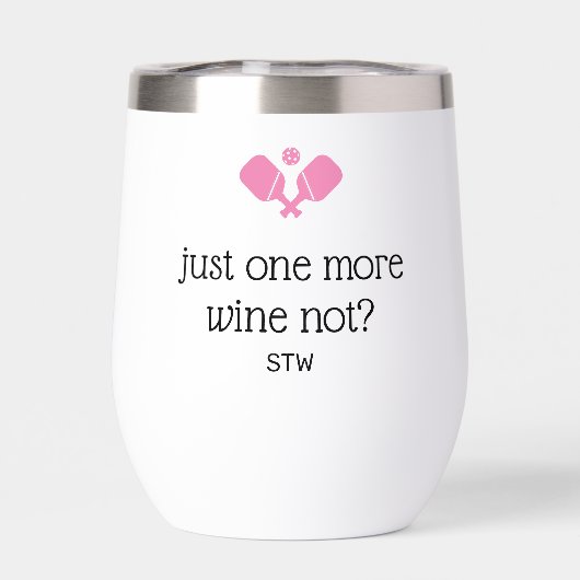 Grappig pickleball cadeau nog een spel, wijn niet (Achterkant)