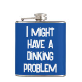 Grappig pickleball, ik heb misschien een drankprob heupfles (Voorkant)