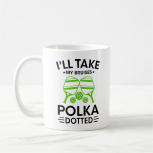 Grappig pickleball ik neem mijn blauwe plekken pol koffiemok