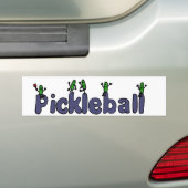 Grappig Pickleball Letters met Pickles Bumpersticker (Op auto)