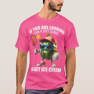 Grappig Pickleball ontwerp Grappig Pepper Paddleba T-shirt