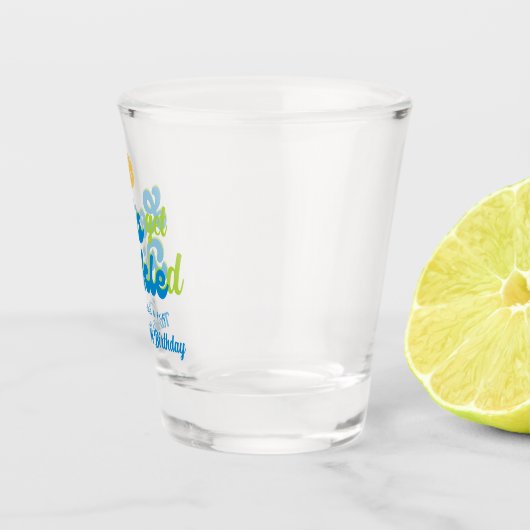Grappig Pickleball Party Get Pickled Personalized Shot Glas (Rechts)