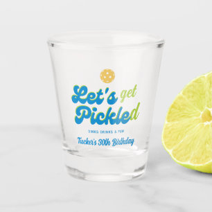 Grappig Pickleball Party Get Pickled Personalized Shot Glas
