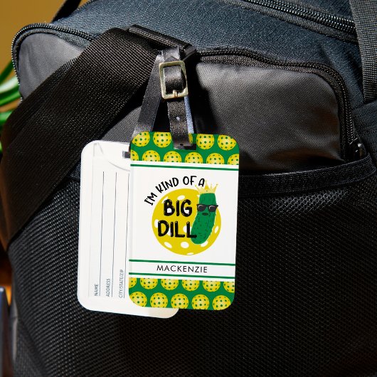 Grappig Pickleball Pickle, ik ben een soort van gr Bagagelabel