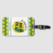 Grappig Pickleball Pickle, ik ben een soort van gr Bagagelabel (Voorkant (horizontaal))