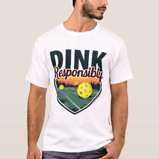 Grappig Pickleball T-Shirt voor Heren - "Dink Resp