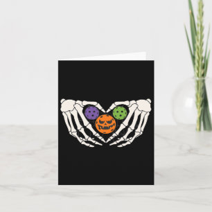 Grappig Picklell Halloween Skelet Handen Liefde Ha Kaart