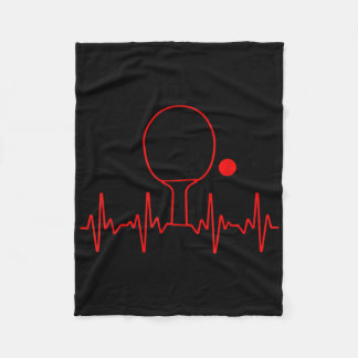 Grappig Ping Pong Cadeau Voor Mannen Vrouwen Tafel Fleece Deken