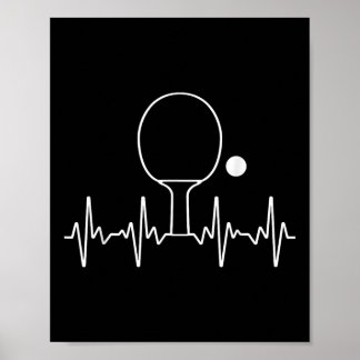 Grappig Ping Pong Cadeau Voor Mannen Vrouwen Tafel Poster