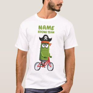 Grappig Pirate Cactus Biking Team T-shirt