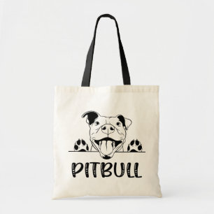 Grappig Pitbull Gift Pittie Puppy Dog Pit Bull Tote Bag