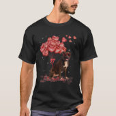Grappig Pitbull Hart Valentijnsdag Hond Pap Mam Gi T-shirt (Voorkant)