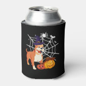 Grappig Pitbull Hond Halloween Kostuum Blikjeskoeler (Blikje Voorkant)