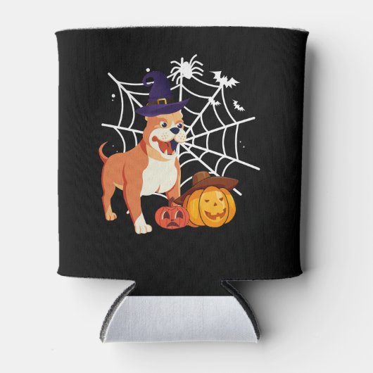 Grappig Pitbull Hond Halloween Kostuum Blikjeskoeler (Voorkant)