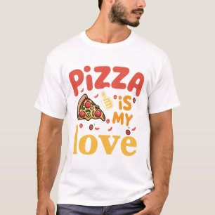 Grappig Pizza Liefhebber T-Shirt Pizza Is Mijn Lie