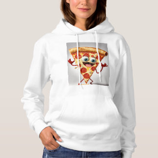 Grappig Pizza Snee T-Shirt - Schattig Antropomorfi