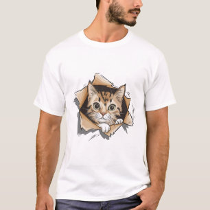Grappig Plafond Cat Meme T-shirt