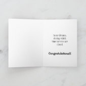 Grappig plagerig, beledigend gefeliciteerd kaart (Binnen)