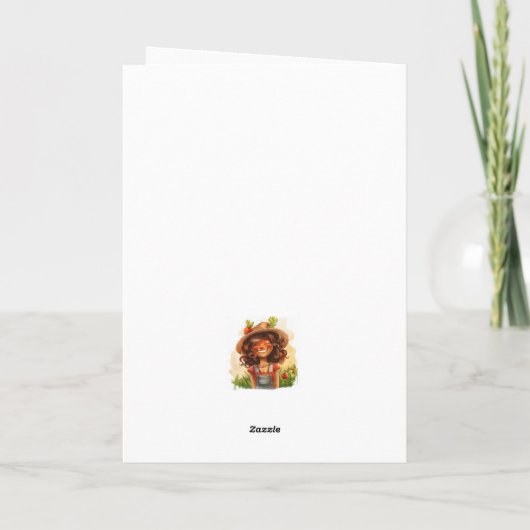 Grappig Plant Pap Bedankt Pun Vaderdag Kaart (Achterkant)