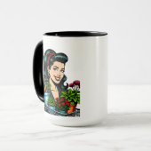 Grappig Plant Pun | Groen is het nieuwe zwart Mok (Voorkant links)