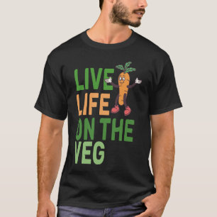 Grappig plantaardig ontwerp wortel met grappig T-s T-shirt
