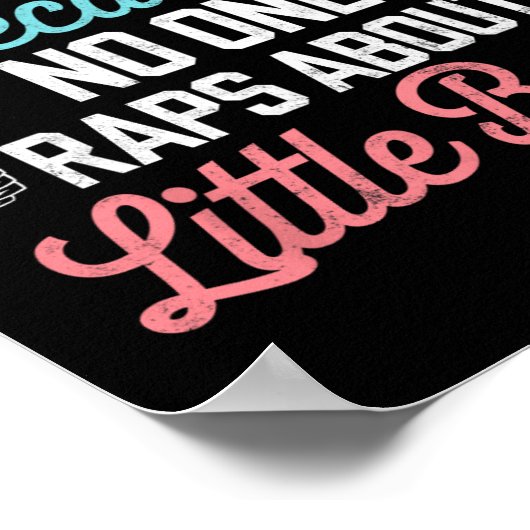 Grappig plein omdat niemand Rap heeft over kleine Poster (Hoek)