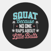 Grappig plein omdat niemand Rap heeft over kleine  Ronde Sticker (Voorkant)