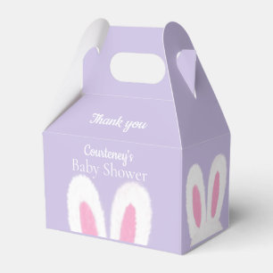Grappig pluizig konijntje Baby shower Bedankdoosjes