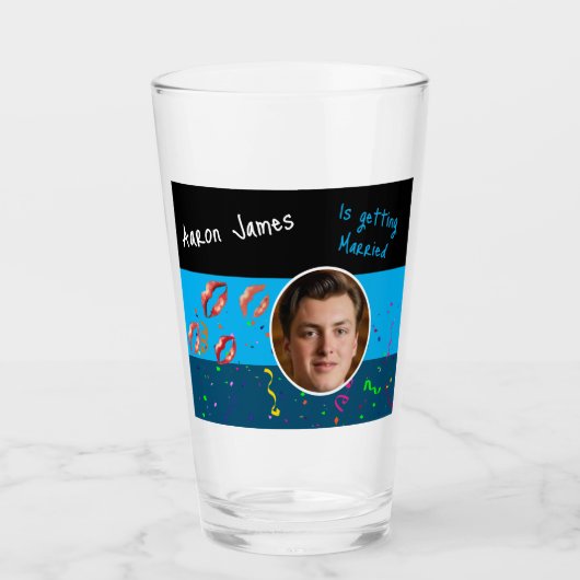 Grappig podium Do Bachelor Party bruidegom activit Glas (Voorkant)