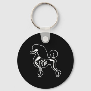 Grappig Poedel Hond Skelet Halloween Doodle Dogs L Sleutelhanger