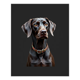 Grappig Pointer T-shirt Pointer Moeder Vader Hond Perfect Poster