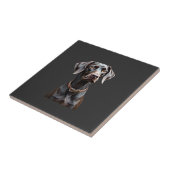 Grappig Pointer T-shirt Pointer Moeder Vader Hond Tegeltje (Zijkant)
