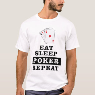 Grappig pokerontwerp t-shirt